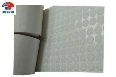 Circle Hook And Loop Coins Roll , Printing glued Removable Adhesive Dots 5/8