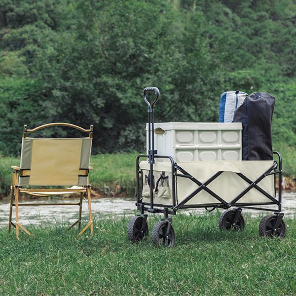 80L Waterproof Folding Camping Wagon with 5 Wheels