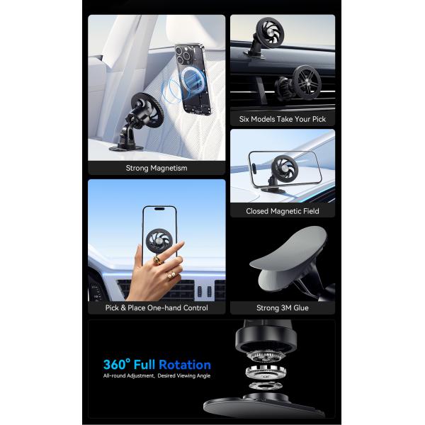 Essager ES-ZJ24 serie de teléfono de automóvil magnético soporte de montaje