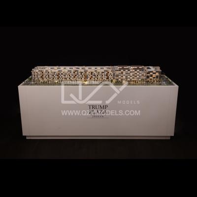 1:200 Scale Handmade Architectural Model of Trump Plaza