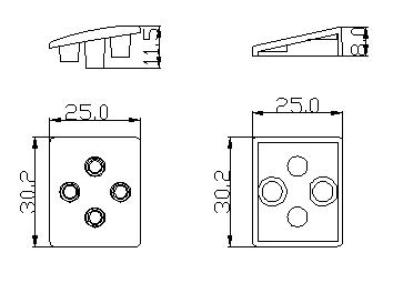 Кожа / цинк сплав электропластированная отделка мебель гардероб кухонная ручка