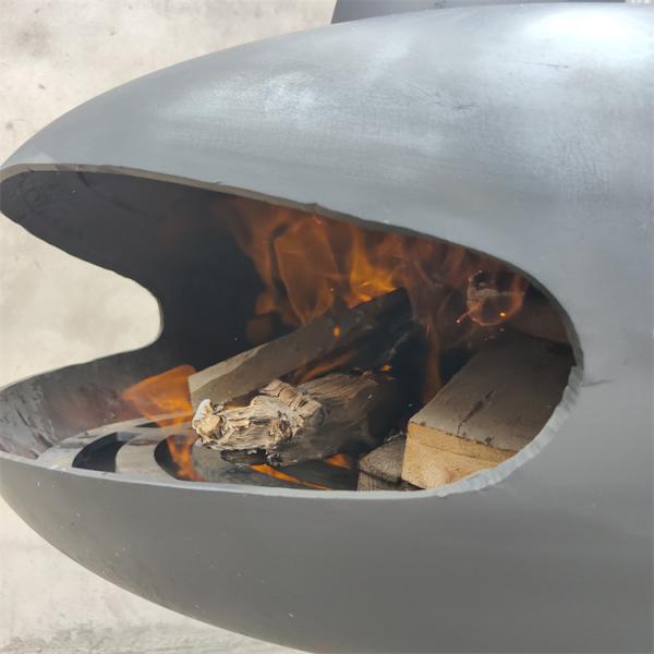 Hotel And Indoor Rotating Suspended Fireplace Hanging