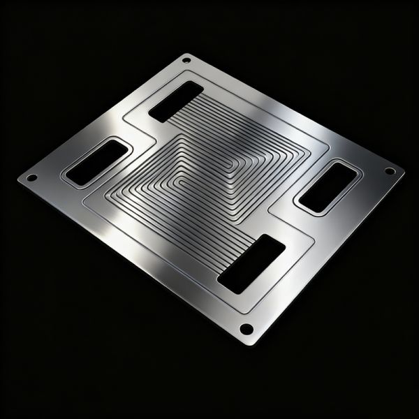 Precision Stainless Steel Photo Etching for 0.6mm Custom Micro Flow Channel Metallic Bipolar Plates