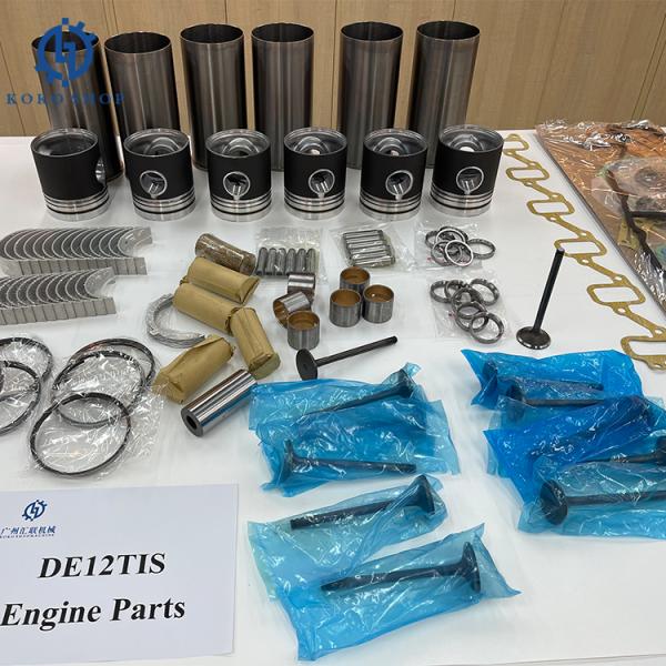 Doosan De12tis Overhaul Rebuild Kit Complete Engine Parts Liner Kit Пусковая пластина Руководство клапана Сиденье клапана Зажим