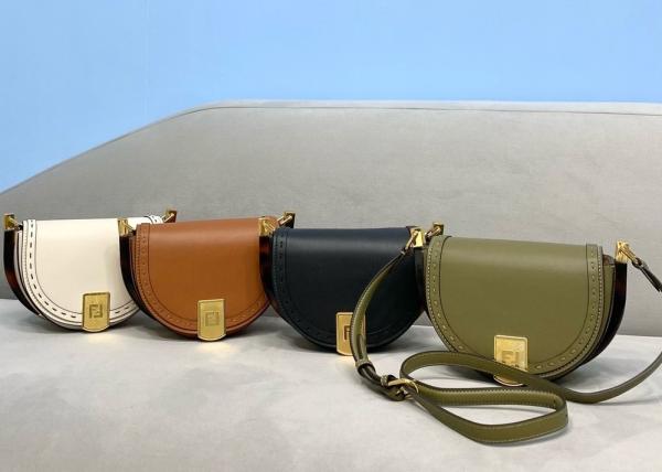 2021 Newest Saddle Bag Half-Moon-Shaped Luxury Cross-Body Bag Lock design bag genunie leather cross-body bag
