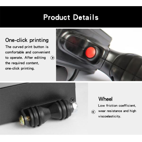 Easy Operate 12.7mm Handheld Inkjet Printer with Long Service Life and 0.89 KG Weight