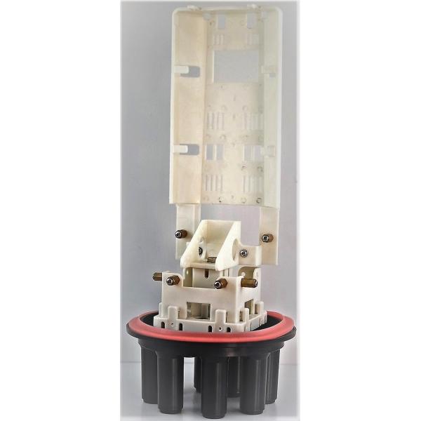 144 core PP ABS Fiber Optic Joint Closure , 6 small round ports IP68