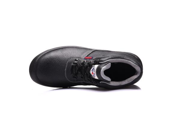 Genuine Leather Waterproof Safety Shoes Pu Injection Safety Trainers Steel Toe