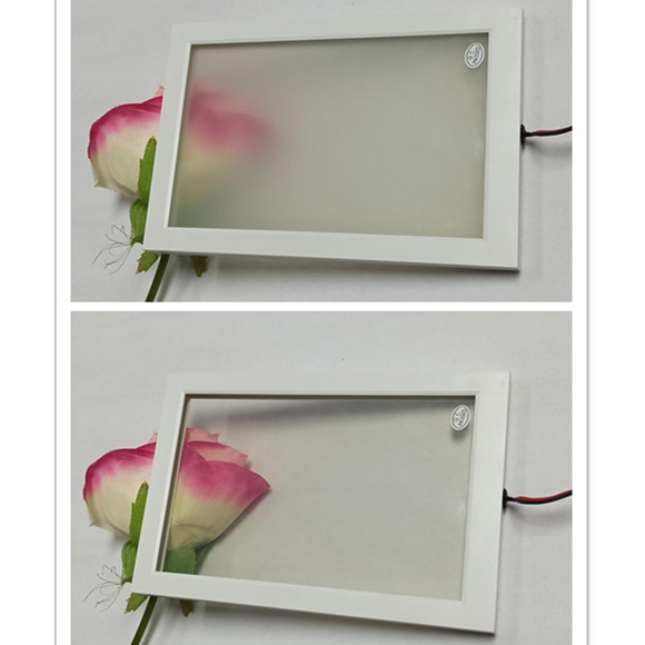 Switchable Electric Smart Glass Film Opaque PDLC Film Smart Glass Remote Control For Partition Walls / Shower Enclosures