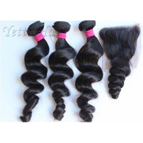 Natural Wave Real Brazilian Human Hair , Grade 8A Virgin Hair Without Chemical