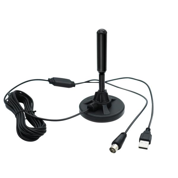 DVB-T2 TV Signal Booster Outdoor 75 Ohm FM Radio Antenna with USB External TV Antenna