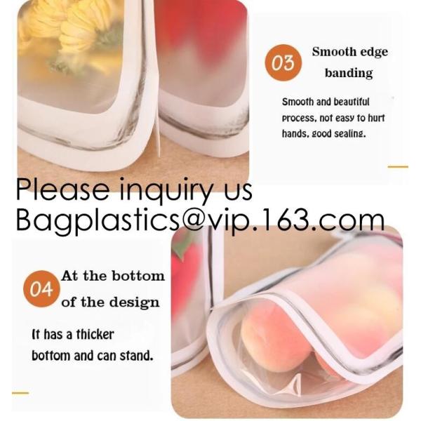 Custom Printed Mason Jar Stand Up Zip Lock Pouch Snack Food Packaging Bag,PE Storge Bag Kitchen Refrigerator Food Sealed