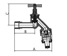 Reliable Washing Machine Bib Tap , High Performance Water Tap For Washing Machine