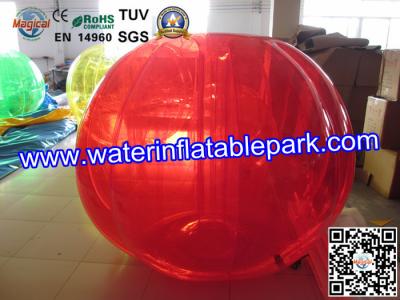 Entertainment  Body Zorbing Ball Apple Design ,  Colorful Inflatable Beach Ball