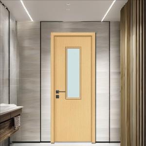 Durable WPC Glass Door with hollow composite design resistant to moisture humidity and rot ideal for modern interior spaces