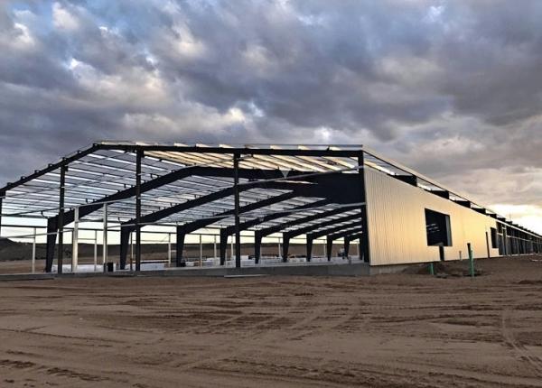 Via Steel Frame Building Custom Color Matching Energy Sector Facilities