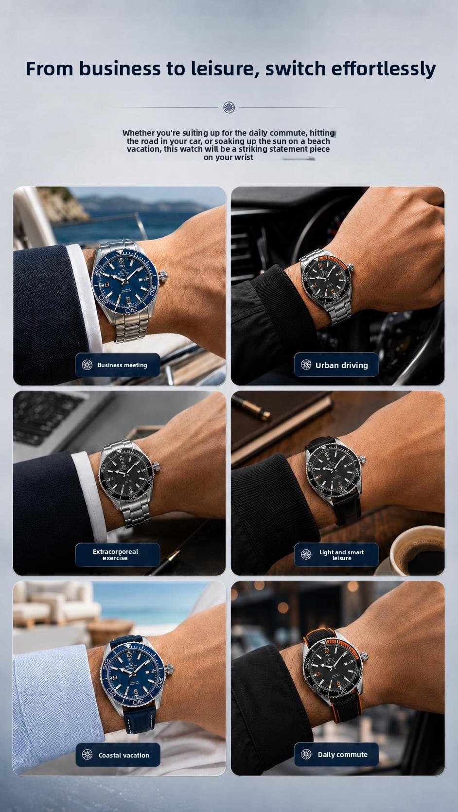 Stainless Steel Case Traditional Business Wristwatch Timeless Style Performance Perfect for Office and Formal Occasions