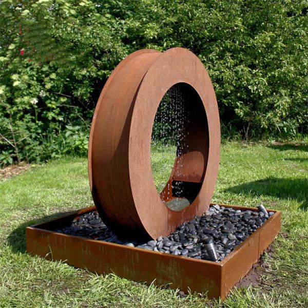 SGS Corten Steel Water Feature D 1500mm Round Water Table