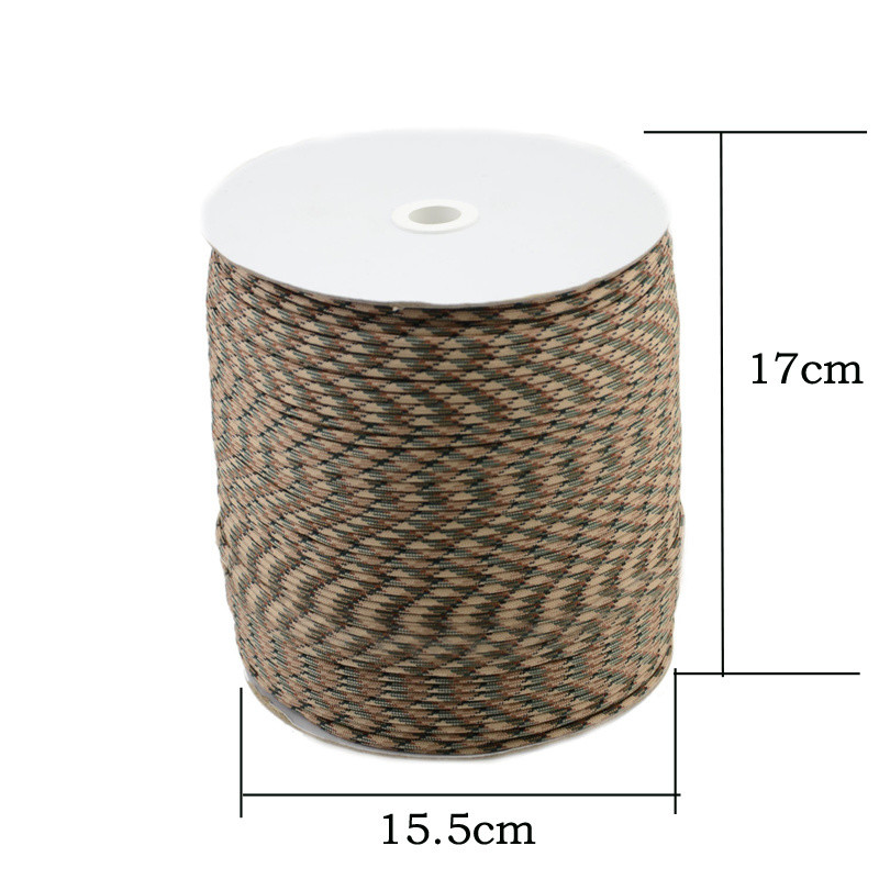 PB5628 1000FT 550 Paracord Typeiii 4mm Polyester Parachute Cord Rope with 7 Inner Strand