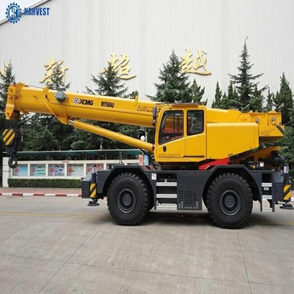 Guindaste de 55 toneladas do caminhão do crescimento de Max Lifting Height 55m Cummins Engine RT55U