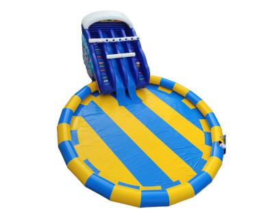 Water park color large deep pvc inflatable family swimming pool for adults