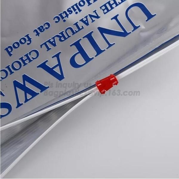 Сумка сияющего лоснистого корма для домашних животных 10kg упаковывая для замка застежка-молнии Gusset стороны уплотнения квадрацикла собачьей еды