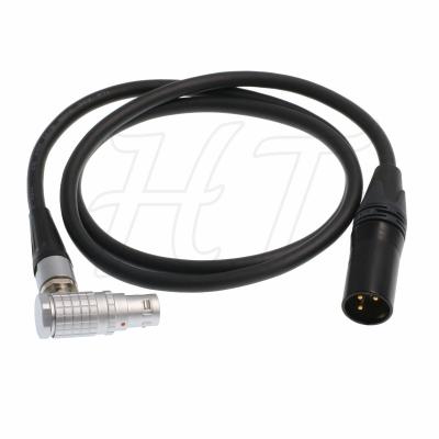 XLR 3 Pin Male to Right Angle Lemo 2B 8 Pin 24V Power Cable for ARRI Alexa Mini LF Camera