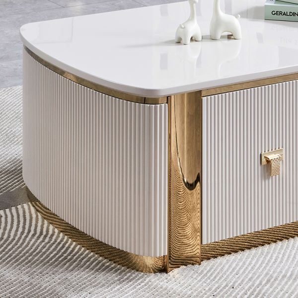 Modern Luxury Living Room TV Stand Furniture Home Storage High Quality White Rectangle Large Long Wooden TV Cabinet