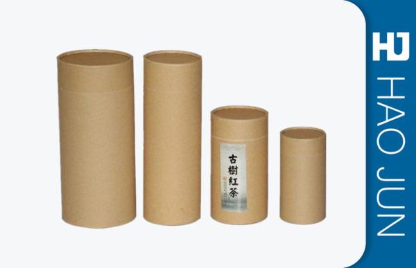 100% Recycled Cardboard Cylinder Tubes Kraft Cardboard Tea Boxes