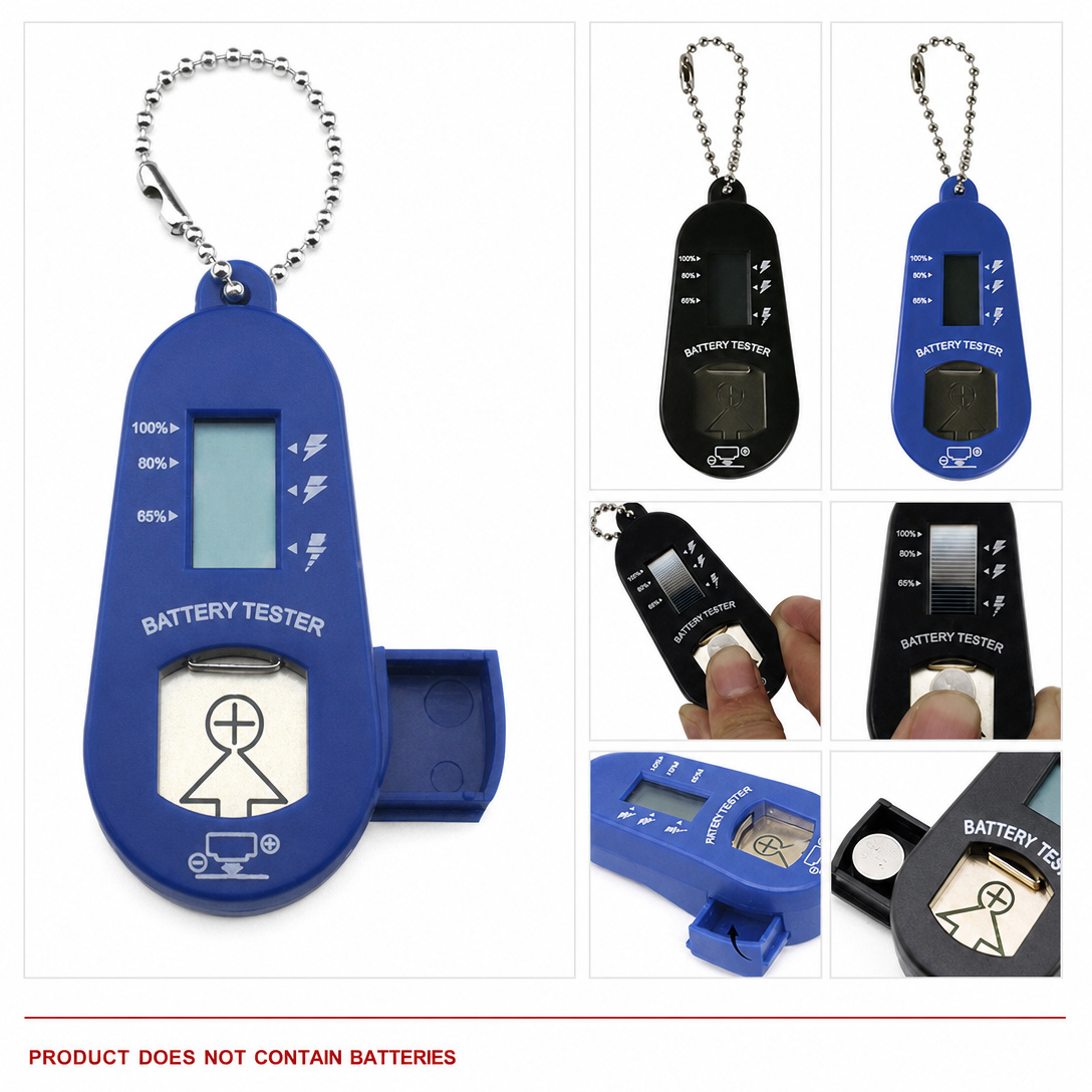 IMHOO LCD Display Hearing Aid Battery Tester with 1.5V to 3V Range and Portable Design