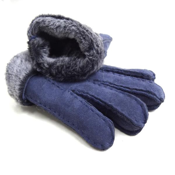 Hand Stitching Nappa wool lined men women sheepskin shearling leather gloves
