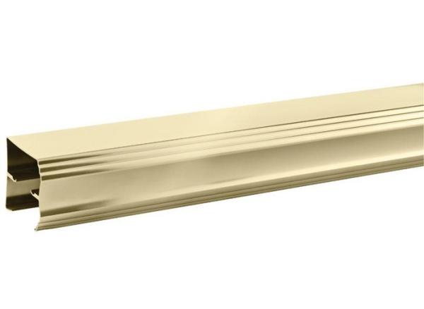 Luxury Gold / Silver Brushed Anodized Aluminum Profiles OEM Customized the Middle East Market