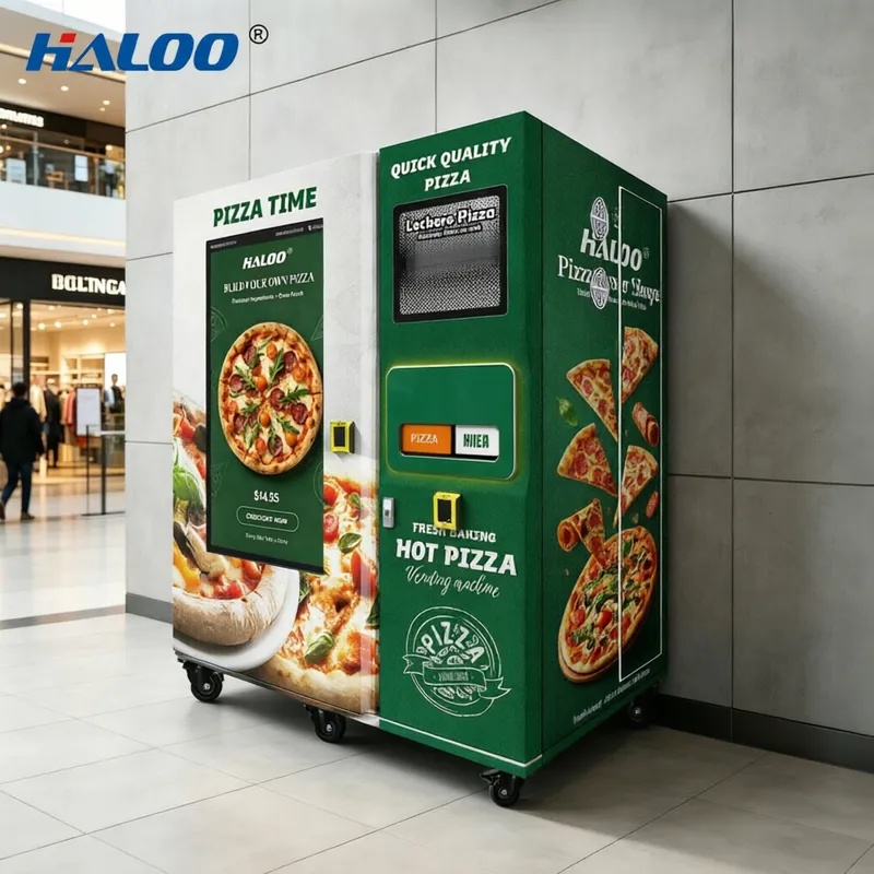 Pizza Vending Machine | 24-Hour Refrigerated, Smart Pickup and Dual-Mode Heating Unmanned Pizza Retail Equipment