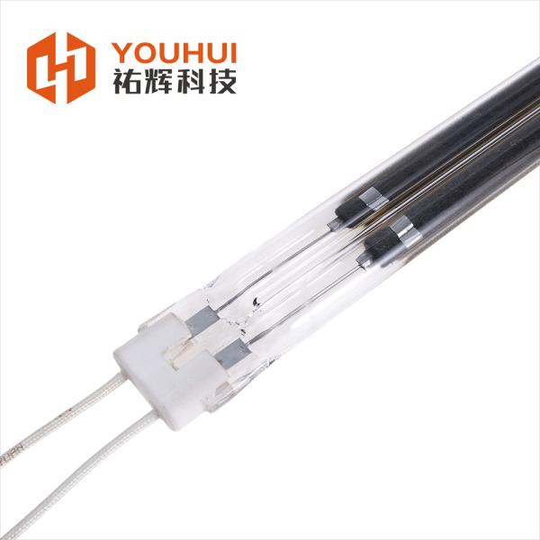 Dual Tube Carbon Fiber Infrared Heating Lamp with Gold Coating and 5000-20,000 Hours Warranty