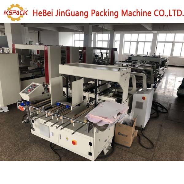 PLC Whith бумажной рифленой машины Gluer папки коробки 400/Min автоматический питаясь