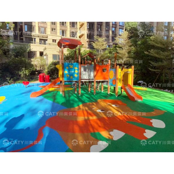 Factory Price EPDM Granule Rubber Mulch Material Anti-slip Playground 1-4mm Thickness 20% EPDM Rubber Content