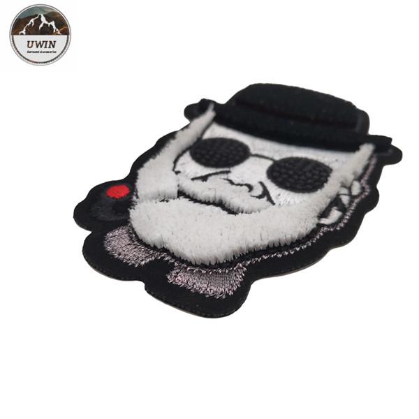 Cool Man 3D Custom Made Patches , Toothbrush Material Clothing Badges Patches
