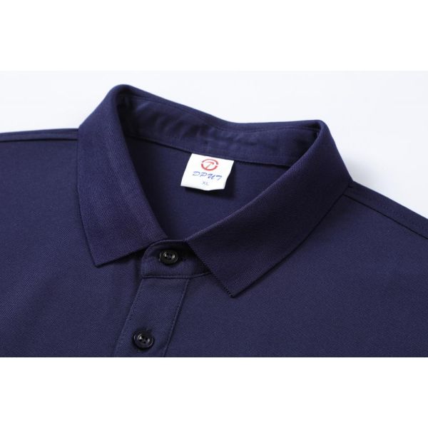 100% Polyester Men's Summer Golf T-Shirt Quick Dry Custom Logo Solid Print Size Colored Knitted for Polo Shirt
