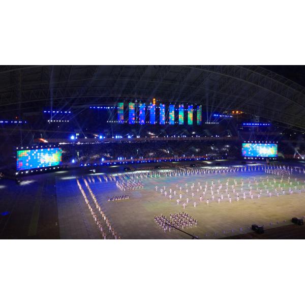 500X1000mm PH5-10 Outdoor High Brightness High Refresh Rate LED Transparent Display