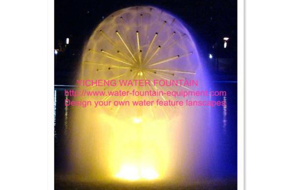 Brass Material Dandelion Sphere Water Fountain Nozzles For Outdoor Lanscape