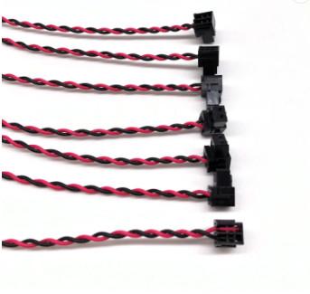 PVC Copper Electronic Custom Wire Assemblies JST 2 Pin Cable Harness