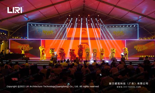 Fire Retardant Party Event Tent With White PVC Sidewall