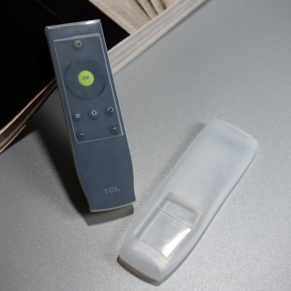 Couverture/caisse/douille à télécommande claires antipoussière imperméables antichoc du silicone TCL TV