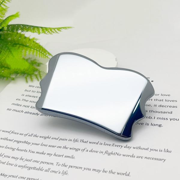 Terahertz Gua Sha Stone for Face Eyes Neck Hot Cold Massaging Scrapping Board to Relieve Pain and Improve Body Muscles