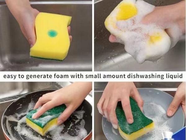 Éponge de cuisine écologique personnalisée, lavable au lave-vaisselle