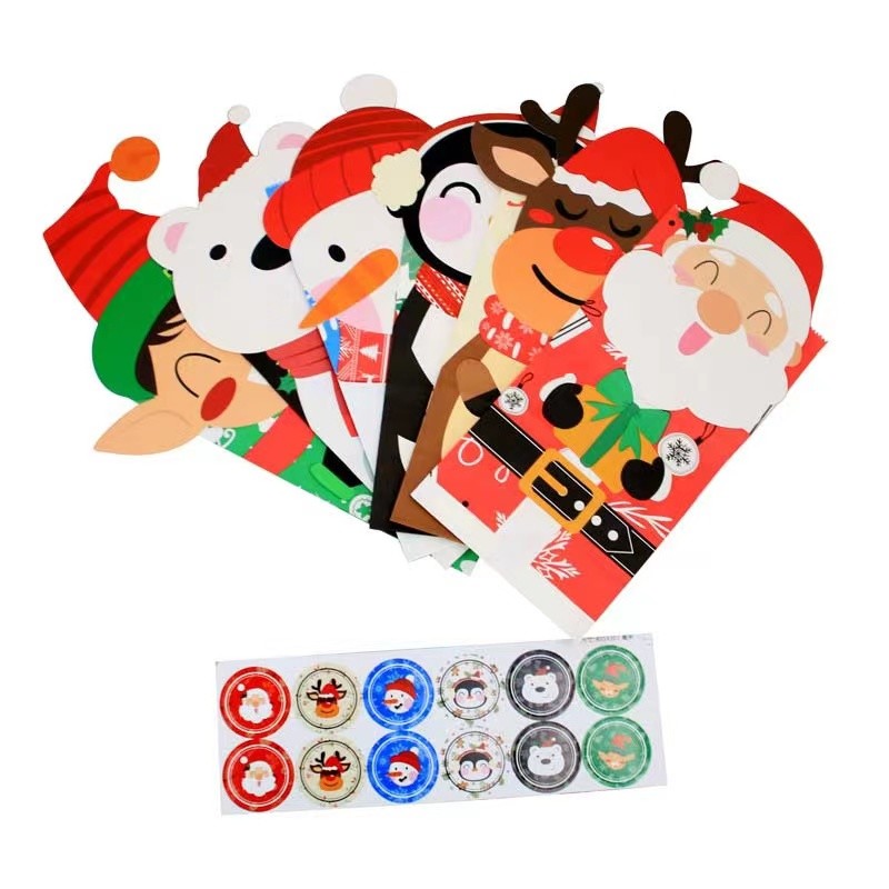 сумки подарка бумаги Xmas 12*18*20.5cm