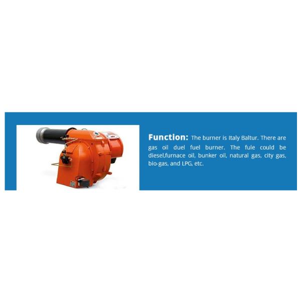 Fire Tube 6t Steam Generator Boiler , Diesel Oil Central Heating Boilers For Textile Industry