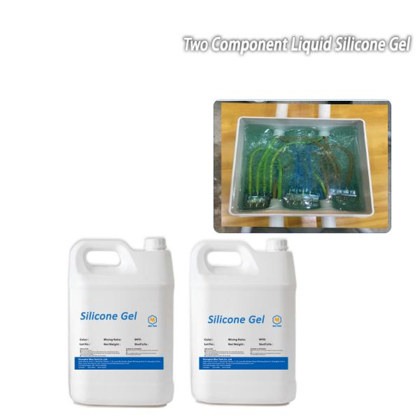 6707high hardness electrical insulation Blue waterproof cable junction box silicoen gel sealant glue
