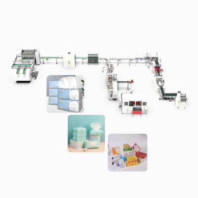 Máquina de fabricação de papel de tecido totalmente automática Quatro Linha de produção Fornecimento de ar 0,5-0,8 Mpa