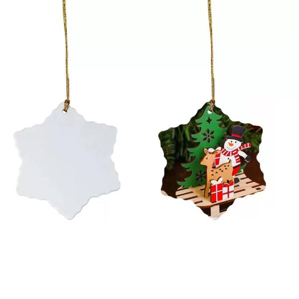 DIY Custom White Blanks Sublimation PBT Plastic Christmas Ornaments personalized christmas ball ornaments with picture